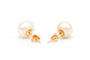 Boucles d'oreilles Boucles d'oreilles contemporaines en or jaune serties de perles 58 Facettes B391
