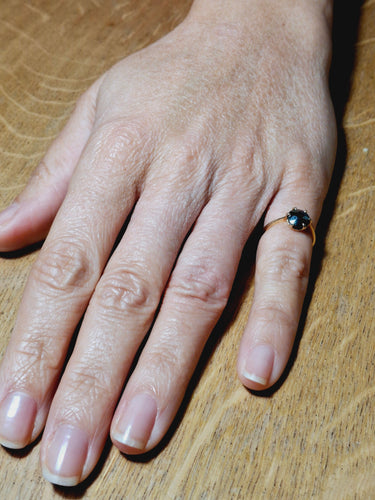 Bague En Or Et Hématite