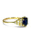 Bague 56 Bague or jaune saphir 2 ct et diamants 0,50 ct 58 Facettes 00080101