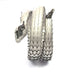 Bracelet Bracelet en or blanc et argent avec diamants blancs et noirs 58 Facettes