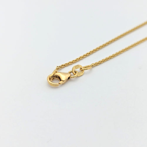 Collier cœur en or jaune et diamants