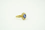 Bague 51 Bague marguerite or jaune, saphir et perles 58 Facettes SQ9850772