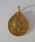 Rasumny - Médaille pendentif Art Nouveau biface Saint Georges en or jaune 18k