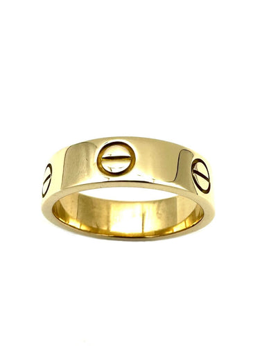 Bague 56 CARTIER. Collection "LOVE", Bague or jaune 18K 58 Facettes