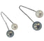 Boucles d'oreilles Damiani - Boucles d’oreilles perles de culture noires et blanches en or blanc 18k 58 Facettes E15