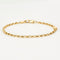 Bracelet Gourmette or jaune 58 Facettes LP155