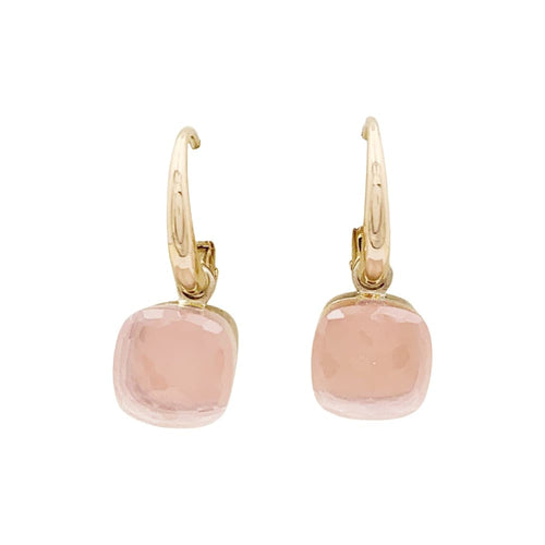 Boucles d'oreilles Boucles d'oreilles Pomellato, "Nudo", or rose et blanc et quartz rose. 58 Facettes 34947
