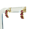 Boucles d’oreilles n° 19 en or jaune 18 carats et rubis