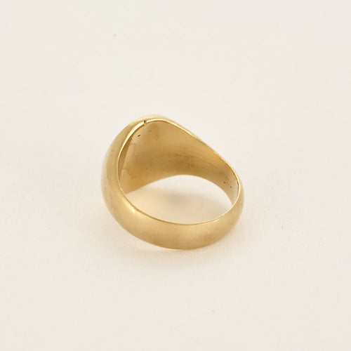 Bague 43 Chevalière en Or jaune 18k 58 Facettes ROM1271