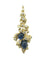 GILBERT ALBERT. Pendentif/broche or jaune, saphirs et diamants
