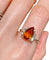 Bague 55.5 Bague or jaune citrine et diamants 58 Facettes