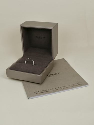 Bague 54 CHAUMET Alliance or blanc diamants Bee my Love 58 Facettes 1208.2