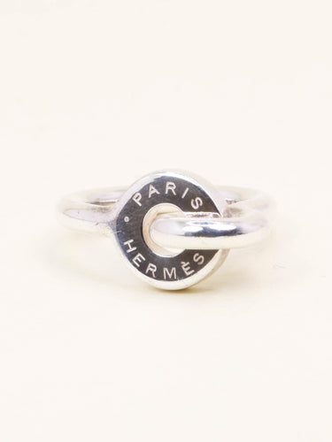 Bague 48 HERMES Bague Voltige argent 58 Facettes 1218.5