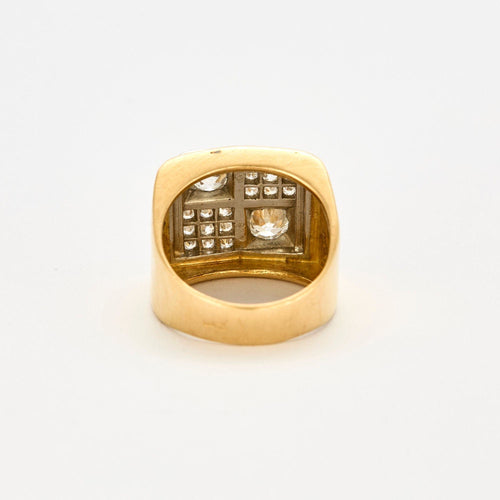 Bague 51.5 Bague Tank Diamants 58 Facettes