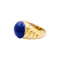 Bague 51 Bague or jaune et cabochon de lapis-lazuli. 58 Facettes 34694