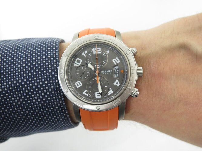 Montre montre HERMES clipper diver chronographe cp2.941 44 mm automatique 58 Facettes 268184