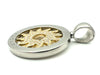 Pendentif BULGARI - Collection Tondo pendentif en or et acier diamants 58 Facettes