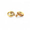 Boucles d'oreilles Boucles d’oreilles grain de café or jaune 18 carats 58 Facettes