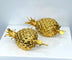 Paire de boucles d’oreilles Ananas en or jaune 18 carats