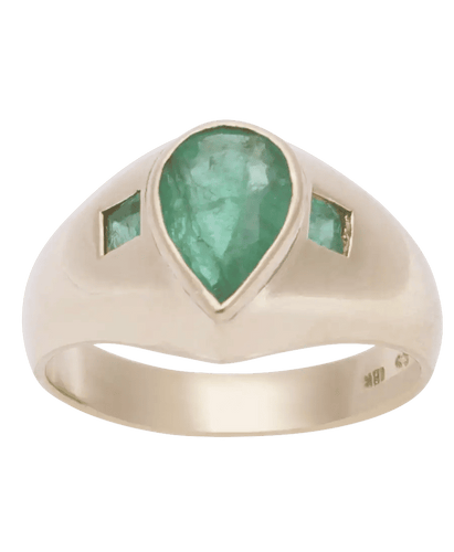 Bague 61 Bague Or 18K Émeraude 58 Facettes BO210282/ÉMERAUDEENPOIRE