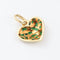 Pendentif Yanes - Pendentif cœur en or jaune 18 carats et émail vert 58 Facettes FN24/0003