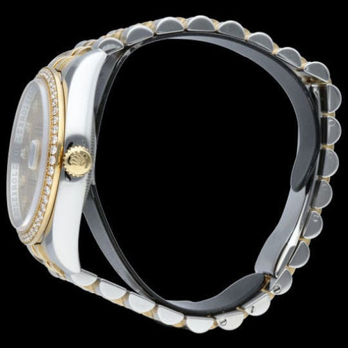 Montre Rolex Montre Date Just Or Jaune 18K / Acier Lady 58 Facettes MT44089