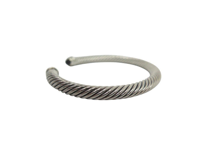 Bracelet bracelet DAVID YURMAN cable classique b04182 argent 925 5mm diamants grenat 58 Facettes 267208