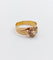 Bague 54.5 Bague marguerite antique en or rose 18k ornée de perles 58 Facettes A06486