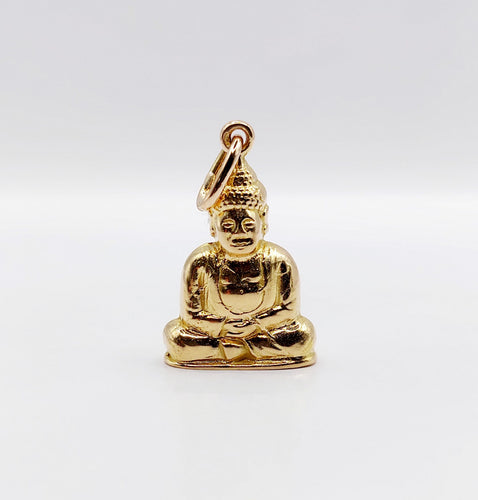 Pendentif Pendentif vintage XXL or jaune bouddha 58 Facettes A05543