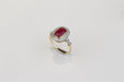 Ring 53 Marguerite Ring 2 Golds Ruby Diamonds 58 Facettes