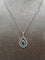 Collier Collier Pendentif Émeraude 0, 50 Carat et Diamants 0, 41 Carat 58 Facettes