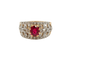Bague 61 Bague large rubis diamants 58 Facettes 250220