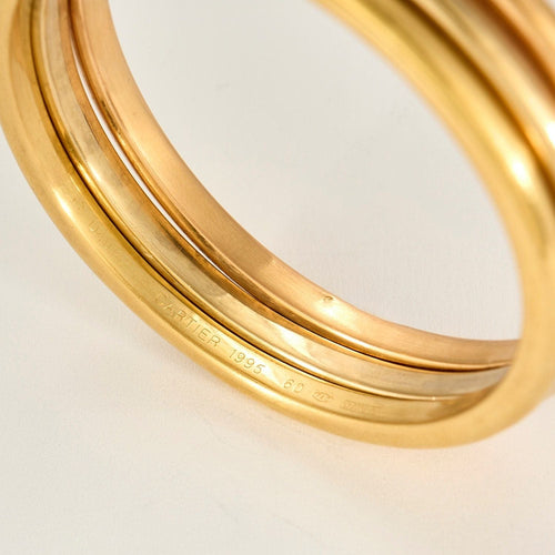 Bracelet CARTIER - Mobilis- Rare Bracelet en or de trois couleurs. 58 Facettes 58CF5