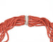 Collier Collier torchon en corail sarde avec fermoir en or blanc 58 Facettes 13745