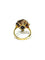 Bague 56.5 Bague Poire Or jaune, Diamants et Saphirs 58 Facettes