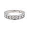Bague 53 Bague Demi alliance Or blanc Diamant 58 Facettes 4098653RV