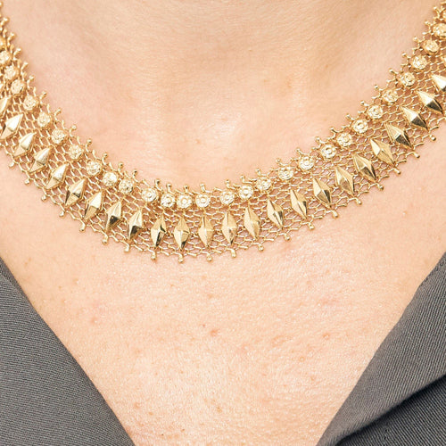 Collier Collier en or jaune 58 Facettes HOU5487