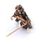Broche Broche taille ancienne (Old Mine) en or 12k et argent 925, diamants 58 Facettes SP22