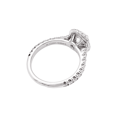 Bague 52 Bague Cartier "Destinée" en  platine, diamant 1.06 carat. 58 Facettes 34413