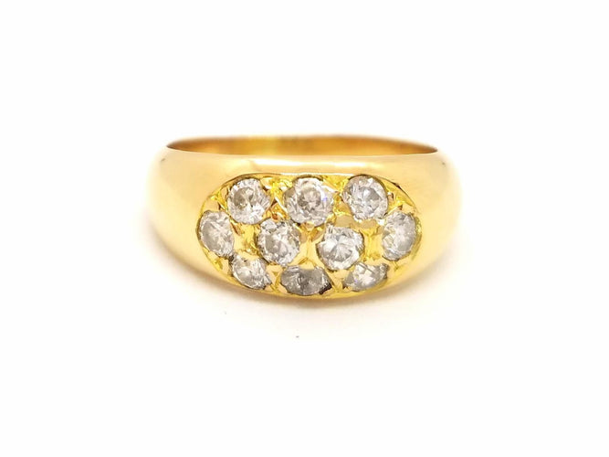 Bague 54 Bague Or jaune Diamant 58 Facettes 851002CN