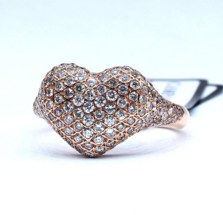 53 Bague coeur de diamant 58 Facettes