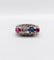Bague 51 Bague jarretière art déco or blanc diamant, saphir et rubis 58 Facettes A03240
