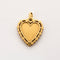 Pendentif Pendentif Coeur or jaune et rubis de synthèse 58 Facettes LOR3371
