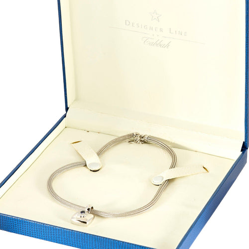 Collier TABBAH - Collier en Or blanc 18k Saphir 58 Facettes 250329