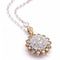 Collier Collier Fleur de TOURNESOL Or Rose et Diamants 58 Facettes D360911FV