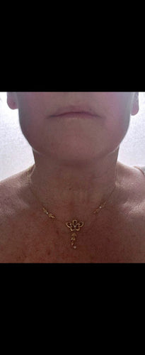 Collier Feston Art Nouveau en or jaune 58 Facettes