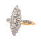 Bague 55 Bague  Marquise Or rose, Or blanc Diamant 58 Facettes 4145050CN