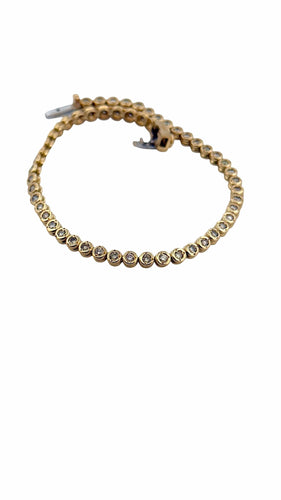 Bracelet Bracelet Tennis or jaune et diamants 58 Facettes