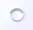 Bague 54 Bague demi-alliance sertie de diamants en or blanc 18k 58 Facettes Al.Demi.B.1ct.DV