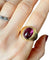 Bague 55 Bague en or jaune 18k et grenat 58 Facettes